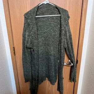 LA Hearts Green Cardigan